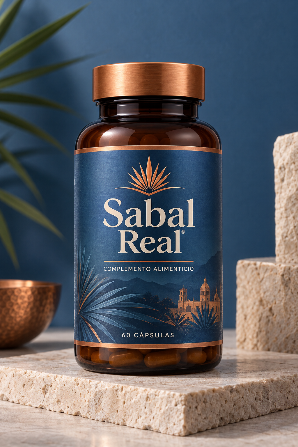 Frasco Sabal Real, fórmula botánica de 60 cápsulas